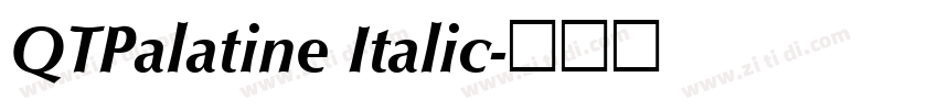 QTPalatine Italic字体转换